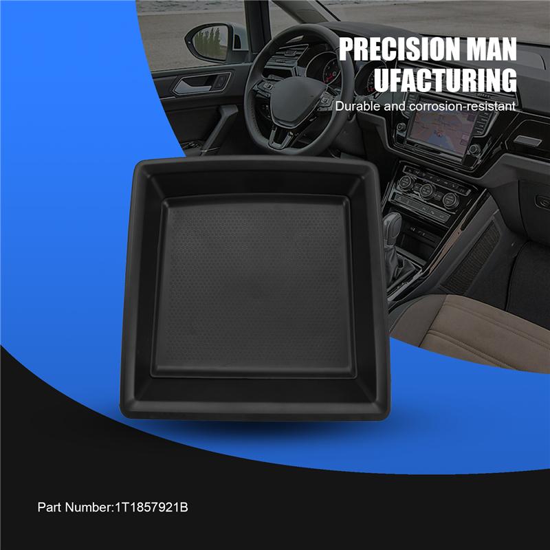 Efficientt-1T1857921B Car Dashboard Box Storage Holder Tray With Cushion Without Cover For VW Touran 2005-2015 1T1 857 921 B 921