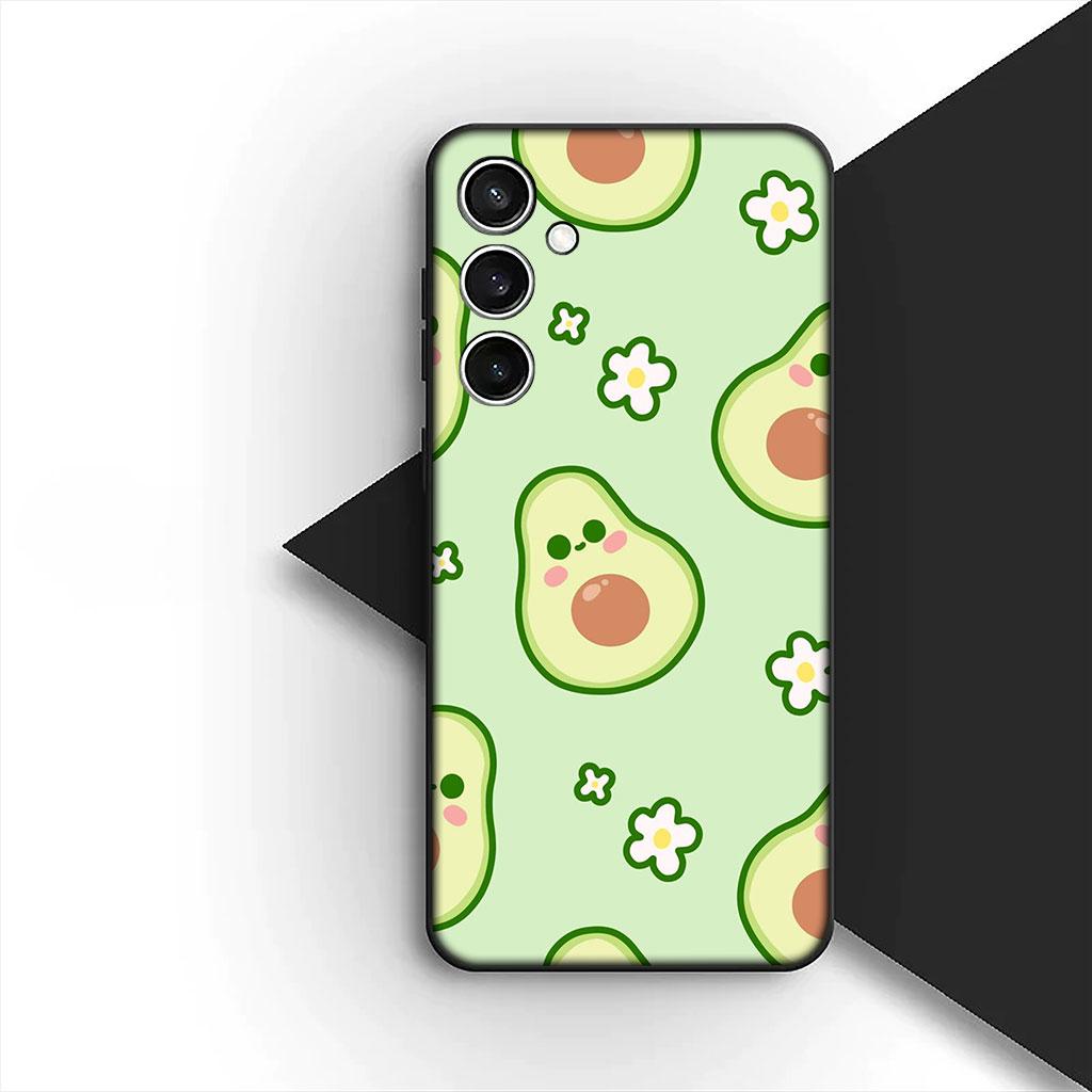 Cherry Strawberry fruit Summer Avocado Lemon Cover for Samsung Galaxy S25 S24 S23 FE Ultra Plus S7 Edge S25+ S23+ A56 5G Case