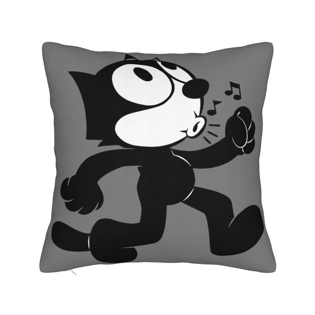 Felix The Cat Laughing Pillowcases Merchandise Soft Cushion Cover Decoration Pillow Case Cover Home Multi Size