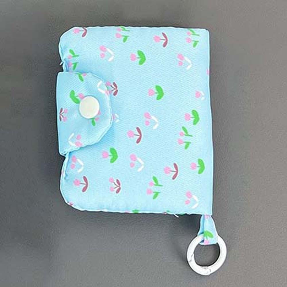 Floral Print Small Makeup Lipstick Bag Cherry Mini Cloth Storage Bag  Students