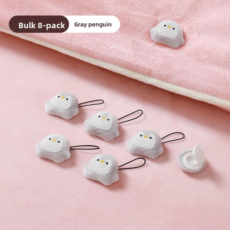 Безыгольный держатель для одеяла с флисовыми пряжками, Чехол для одеяла и Чехол для одеяла, Хлопковое одеяло, Несминающаяся простыня-держатель