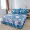 Bed Sheets Flat Lace Bedroom Printing Twin Queen Full Size Nordic Style Skin-friendly Non-slip Princess Adults Mattress Cover
