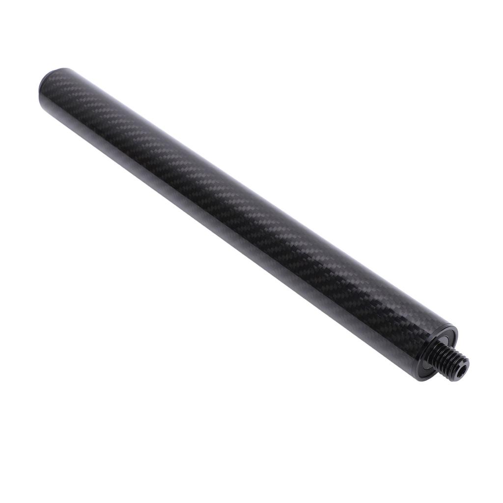 12 Inch Pool Cue Joint Extender with Bumper Billiard Stick Extension Carbon Fiber Tube for PERI