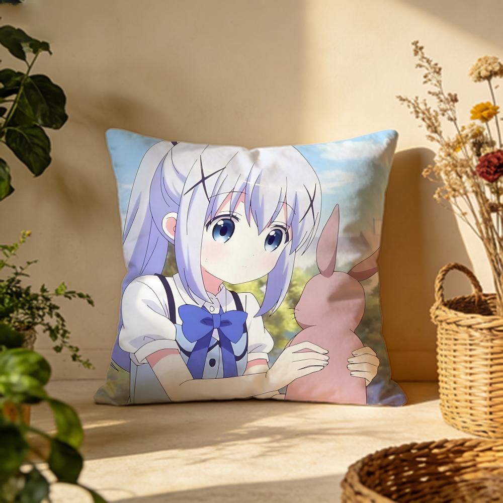 Fashion IIs the Order a Rabbitied Cushion Cover Versatile DoubleSided Pillow Case Fit for Sofa Bed Car  Daily Decor