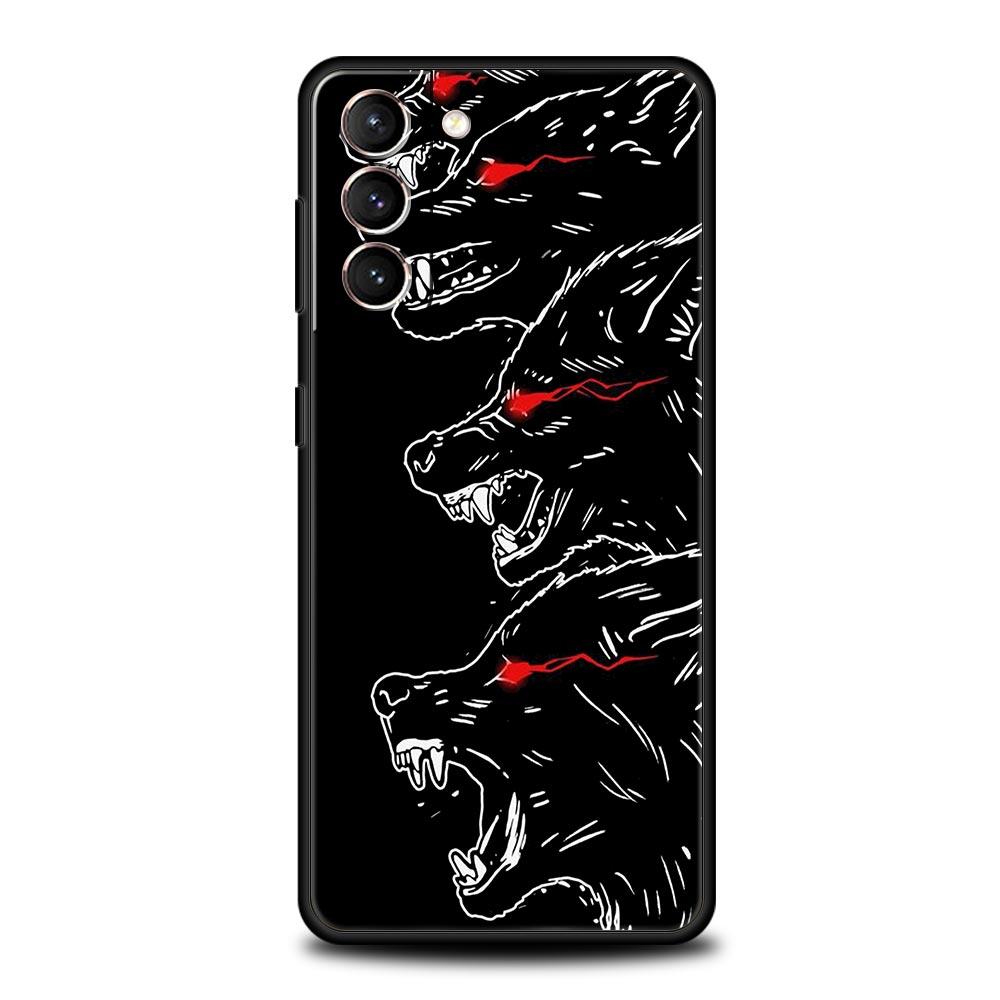 Чехол с изображением животного волка для Samsung Galaxy S22 Ultra S20 S21 FE 5G S10 S9 Plus S10E S8 Note 10 Lite 20, мягкий силиконовый черный чехол