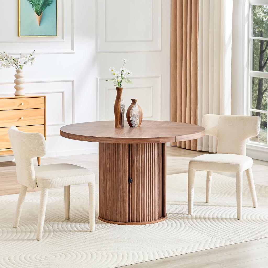 Set of 2 Modern Dining Chairs with T-shaped Backrest, Upholstered Fabric Seats, Sturdy 4-Leg Metal Frame, for Living Room Kitchen Dining Room