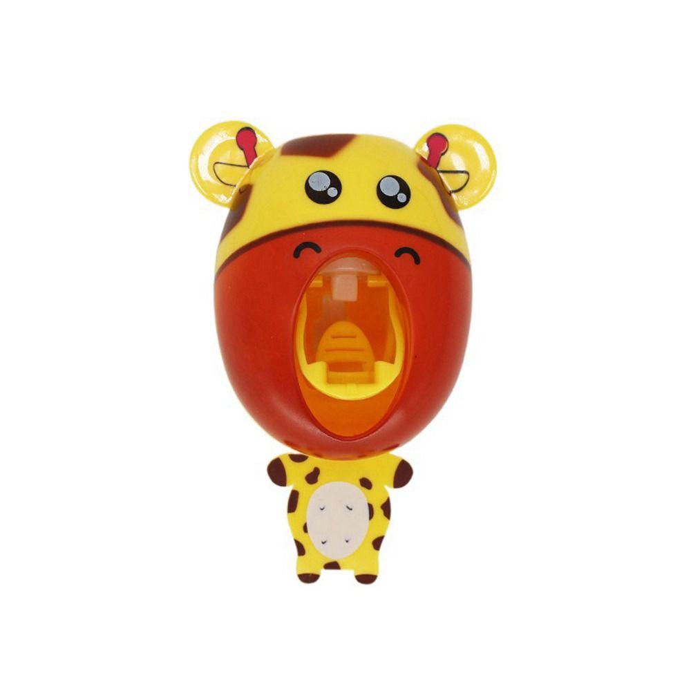 Модный забавный держатель зубной пасты в виде панды, пластиковый дозатор зубной пасты для ванной комнаты, мультяшный тигр, подставка для зубных щеток, детский подарок