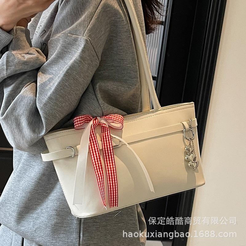 Премиальная сумка-тоут большой вместимости для通勤, женская, новая коллекция весна-лето 2025, универсальная наплечная сумка, модная портативная сумка-тоут