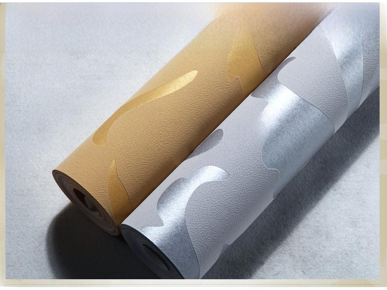 3D обои Acanthus Leaf Silver — нетканый дизайн для спальни, гостиной и ТВ-дивана