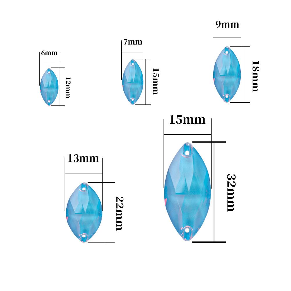 Лошадиный глаз неоновый флуоресцентный мокко протеиновый стеклянный ручной шовный станок, двойное отверстие для страз, плоскодонное сверло Diy аксессуары Материал Упаковка