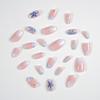 24Pcs 3D Gel False Nail Full Cover Fake Nail Tips French Press on Nails  Women