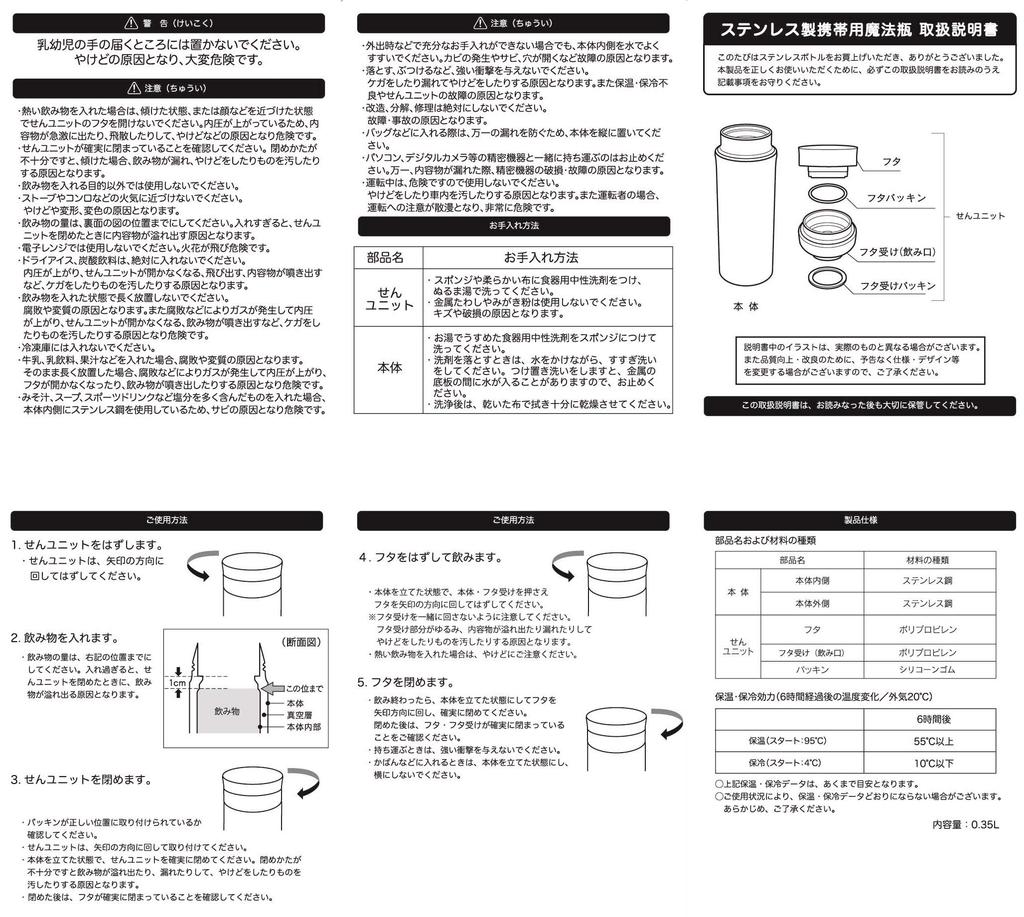 Бутылка из нержавеющей стали Pokemon Center Original LL