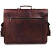 Handmade Leather Laptop Bag for Men Full Grain Large Leather Messenger Bag for Men 18 Inches with Rustic Look Best Leather Briefcase