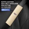 AABHV1 Car seat belt Leather Safety Belt Shoulder Cover Breathable Protection Seat Belt Padding Pad Auto Interior For Cadillac accessor