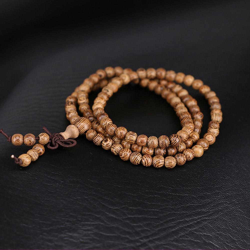 Особый браслет-манжета Тибетский буддийский Венге Деревянные бусины для молитв Розарий Мала браслет