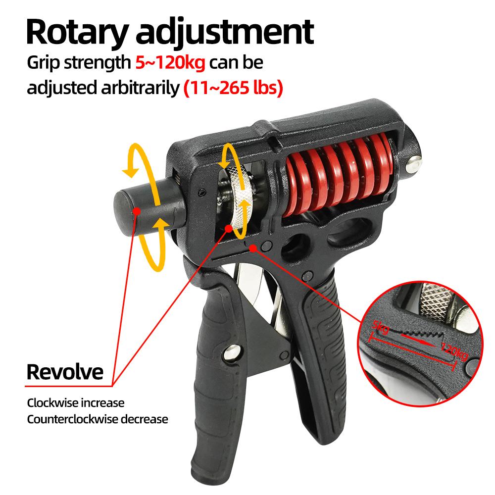 Регулируемый усилитель для тяжелых рук 5-120 кг, расширитель для пальцев, тренажеры для запястий и предплечий, фитнес-пружинный захват, упражнения