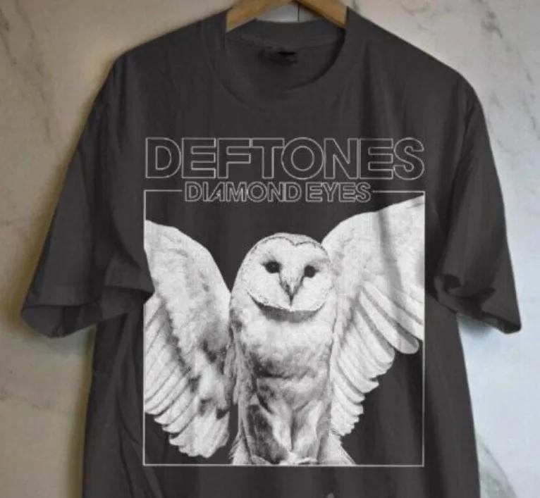 Футболка рок-группы Deftones, футболка Diamond Eyes, Односторонняя, хлопковая футболка,