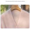 Pure Cashmere Women's Pearl Button Cardigan - Gentle, Loose, Lightweight Outerwear for Autumn 2026