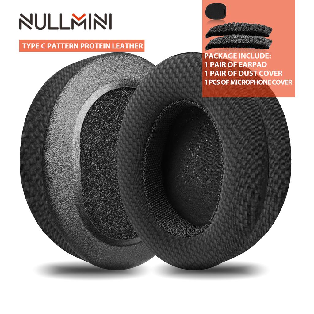 Nullmini Replacement Earpads for Audio Technica ATH-M50x M50xBT M40x M30x M20x MSR7 Headphones Cooling Gel Ear Pads Headband