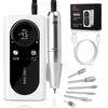Electric Nail Drills Rechargeable 45000 RPM Nail Filer Machine With LCD Display 2 Rotations for Acrylic Nails Gel Nails Manicure