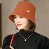 Hat Women's Autumn and Winter Fashion Basin Hat Japanese All-match Solid Color Fisherman Hat Showing A Small Tide