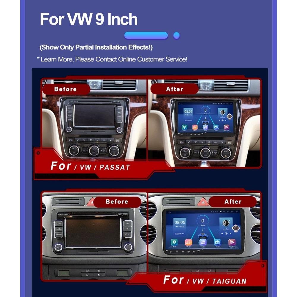 Car Radio Multimedia Player For Volkswagen/Golf/Polo/Tiguan/Passat/b7/b6/SEAT/Leon/Skoda/Octavia 2 Din Android Carplay GPS Autoradio 1+32GB