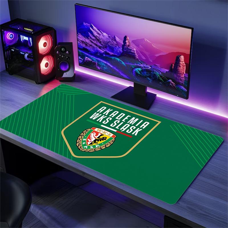 Śląsk Wrocław Print Cushion Non-slip Laptop Tablet Big Mousepad XXL Mat Mini PC Playmat With Lock edge
