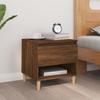 VidaXL Bedside Table Brown Oak 50x46x50 Cm Engineered Wood 819546