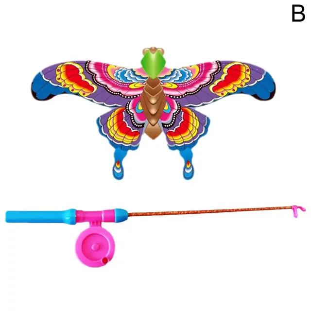 Воздушный змей Детский воздушный змей Игрушка-мультфильм Ласточки Орел Летающие детские игрушки с ручкой Воздушный змей с воздушным змеем Открытый O6x8