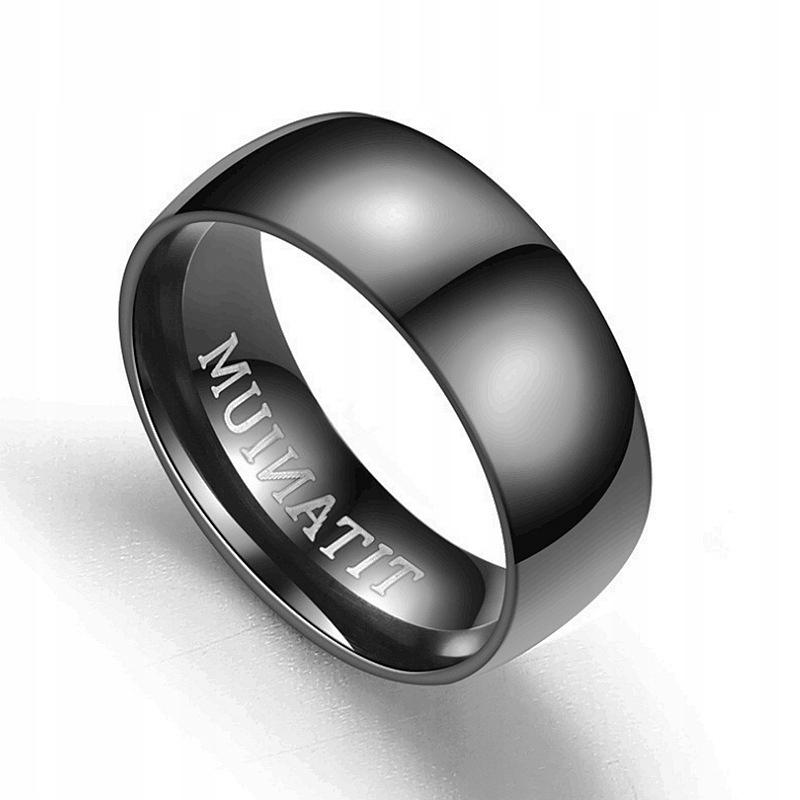 Wedding Ring Ring Black Titanium Steel Matt 161