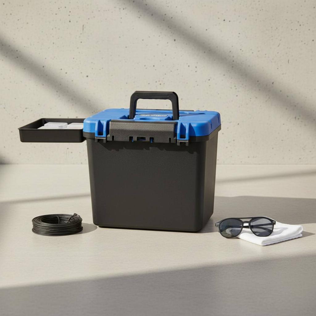 Fishing Seat Box Thickened Portable Fishing Stool Box Sit On Ultra-Sturdy Load Capacity For Fishermen Outdoor