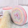 1 рулон пряжи градиента 133,9 дюйма пряжа мохеровая пряжа пряжа из смеси акрила и шерсти