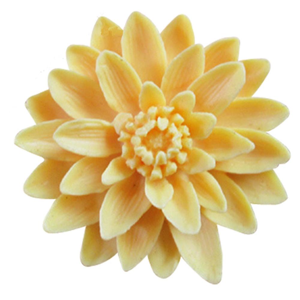 3D Beautiful Lotus Chrysanthemum Flowers Wedding Cake Decorating Tools DIY Baking Silicone Mold