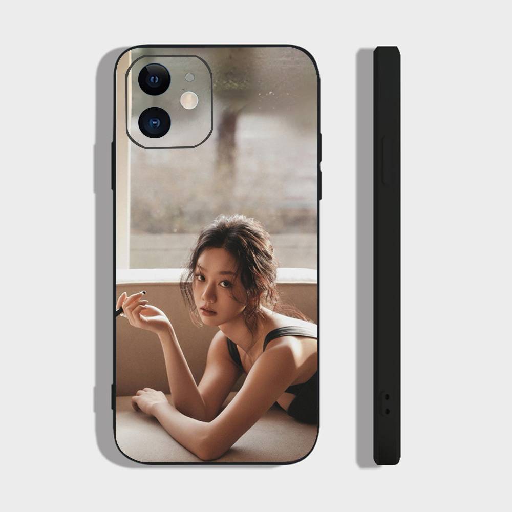Чехол для телефона корейской певицы и актрисы Ли Хери для IPhone 17 Air 16 15 14 13 Pro Max 11 12 Черный силиконовый чехол