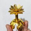 Alloy Lotus Wick Holder for Butter and Kerosene Lamps - Temple Lighting Accessory