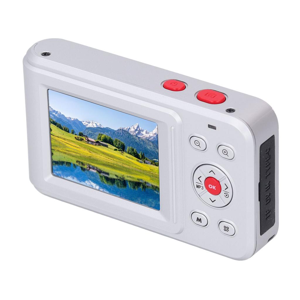 Digital Camera 72MP 2.5K 16x Zoom Auto Focus Anti Shake 2.4 Inch Screen Portable Compact Camera for