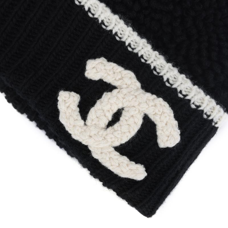 Chanel [24K] бархатная шляпа с логотипом-украшением, одинаковый стиль для мужчин и женщин, парный стиль, черная