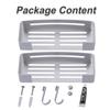 Corner Shower Caddy Shelf, 2 Pack Adhesive Bathroom Shower Organizer Shelves, No Drilling Shower Storage Basket Holder Organizer