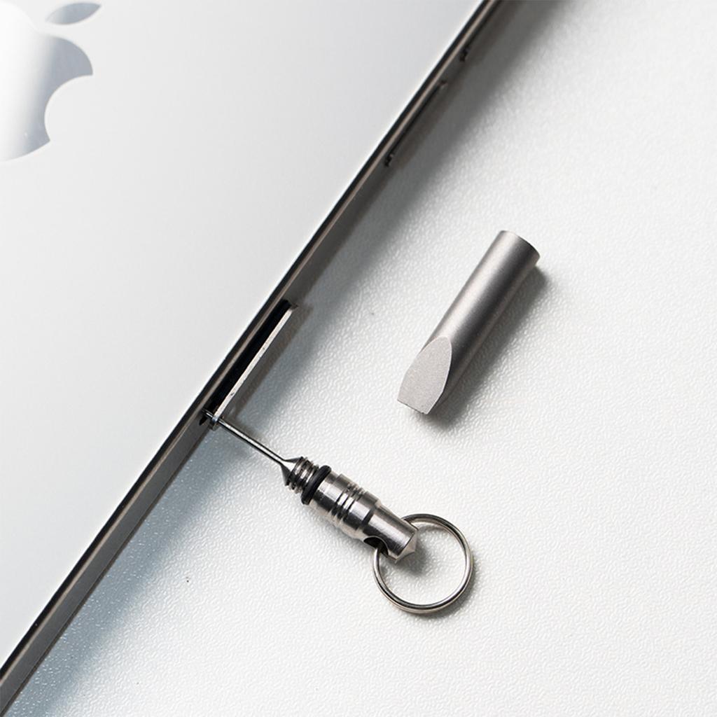 Phone Card Needle Outdoor Tool Small Metal Card Removal Needle Keychain Pendant Card Extractor Portable Small Crowbar