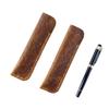 Portable Brown Embossing Flower Retro Pencil Pouch Gift Protection Case Storage Bag Pen Bag