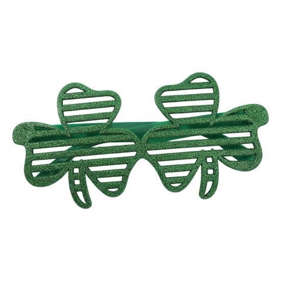 Очки на День Святого Патрика Блестящие Трилистник Бутылка Пива Очки для Глаз Зеленые Счастливые Ирландская Тема Фотобудка Реквизит для Домашней Вечеринки Подарки