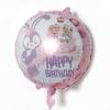 Мультяшная звезда Dailu Balloon Столовая посуда Фиолетовая тематика Девушка День рождения Украшения Цифровые украшения из воздушных шаров