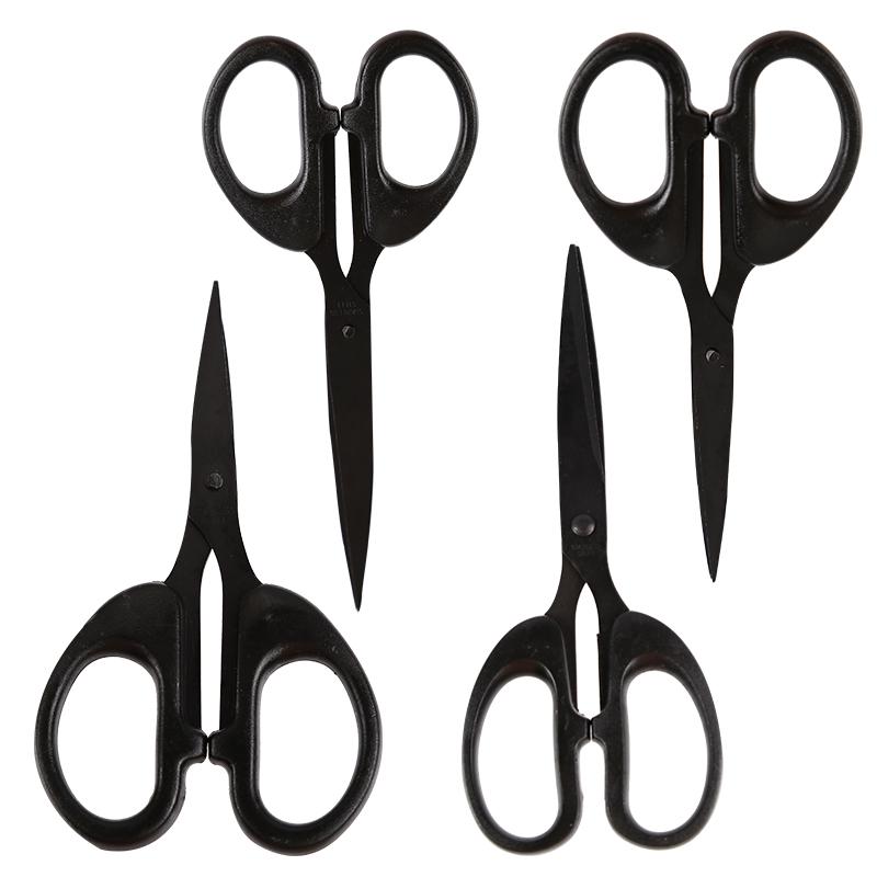 Fniiva 4 размера ножниц Ножницы с черным лезвием Заточенные Студенческие Ножницы для вырезания бумаги Бытовые Офисные принадлежности