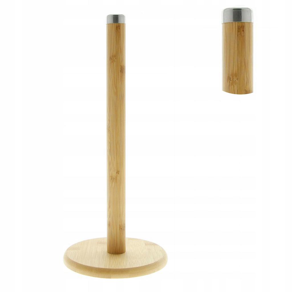 BAMBOO KITCHEN PAPER TOWEL STAND