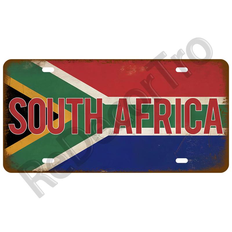 Metal Sign Germany USA Country Flag Tin Sign Plaque France Israel Spain Tinplate Plate For Wall Home Restaurant Craft Bar Decor