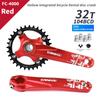 TANKE Crankset 170MM Bicycle Chainring Hollow Integrated Crankset 104 BCD Narrow Wide Bike MTB Crown  Square Hole Sprocket Crank