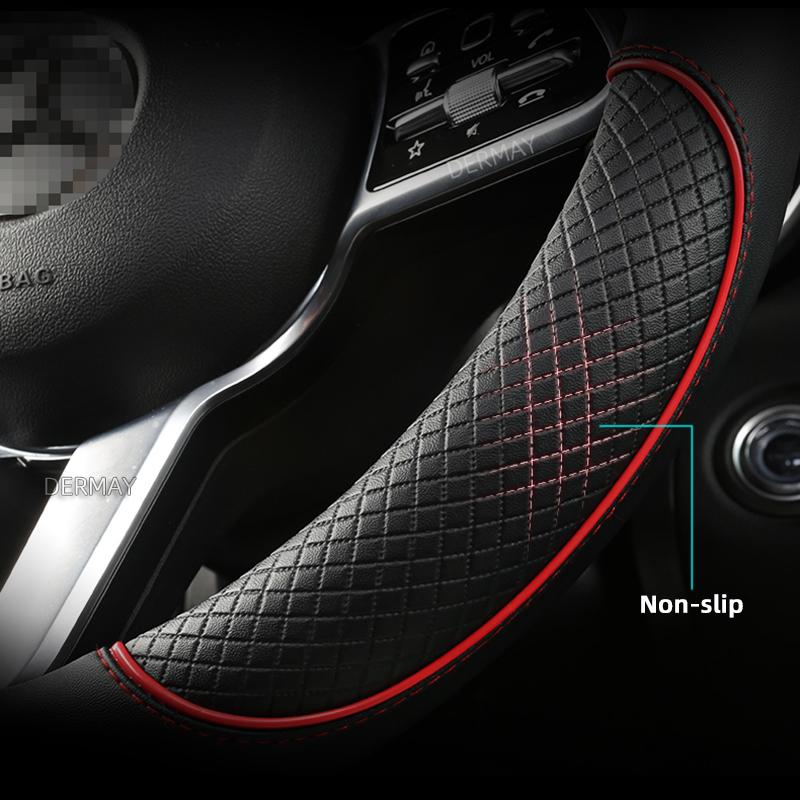 for Seat Altea 2004~2015 Car Steering Wheel Cover PU Leather Non-slip Auto Accsesories