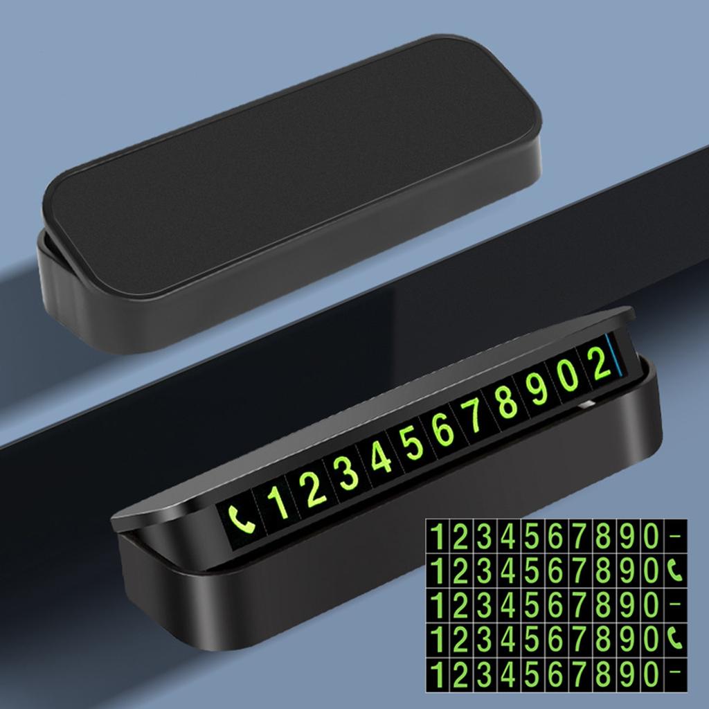 Знак парковки автомобиля Толкайте скрытый светящийся подвижный номерной знак Подарочный номерной знак для временной парковки автомобиля