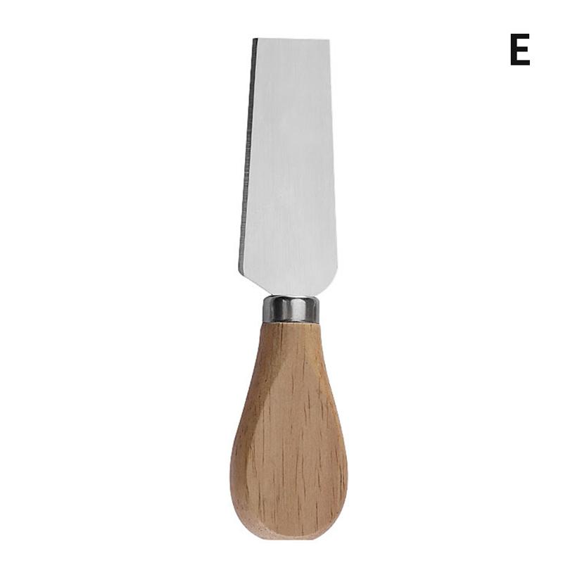 1шт стальные ножи для сыра из нержавеющей стали с бамбуковой деревянной ручкой для нарезки сыра
