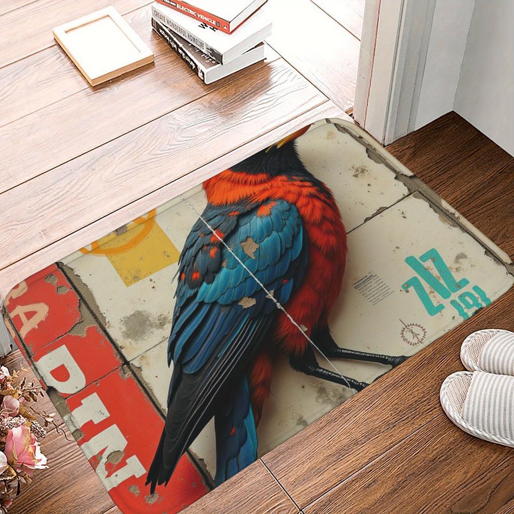 1PC Buttle Tea Hamster Kitchen Rug Non-Slip Door Mat Pop design Bathroom Rug Bath Mat Carpet for Home Sink Laundry ecoreeree